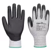 Portwest A124 Grip 13 PU gyémántkötésű kesztyű (12 pár) Szürke/Fekete - 3XL
