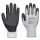 Portwest A124 Grip 13 PU gyémántkötésű kesztyű (12 pár) Szürke/Fekete - 3XL