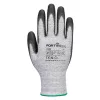 Portwest A124 Grip 13 PU gyémántkötésű kesztyű (12 pár) Szürke/Fekete - 3XL