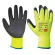 Portwest A140 Thermal latex mártott kesztyű Sárga/Fekete - XXL