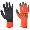 Portwest A140 Thermal latex mártott kesztyű Narancs/Fekete - XXL