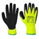 Portwest A143 Thermal Soft Grip kesztyű Sárga/Fekete - M