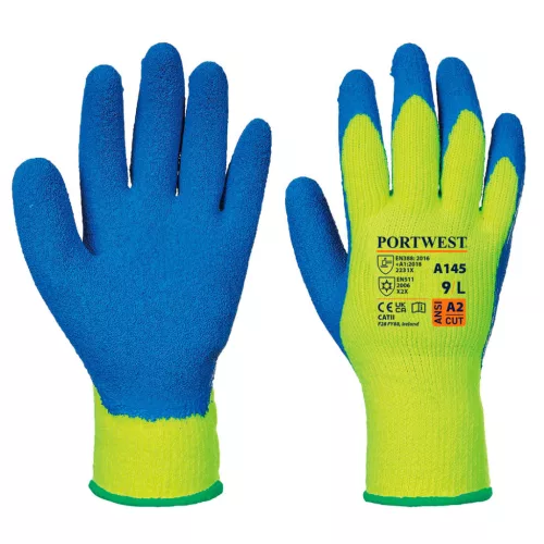 Portwest A145 Hűtőházi kesztyű Sárga/Kék - L