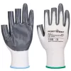 Portwest A311 Grip 13 ujjatlan nitril kesztyű (12 pár) Fehér/Szürke - M