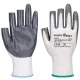 Portwest A311 Grip 13 ujjatlan nitril kesztyű (12 pár) Fehér/Szürke - XL