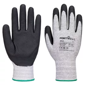   Portwest A312 Grip 13 Diamind Knit kesztyű (12 pár) Szürke/Fekete - M