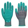 Portwest A313 Grip 15 érdesített nitril kesztyű (12 pár) Szürke/Zöld - XXL