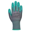 Portwest A313 Grip 15 érdesített nitril kesztyű (12 pár) Szürke/Zöld - XXL
