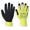 Portwest A340 Hi-Vis Grip védőkesztyű - Latex Sárga/Fekete - XL