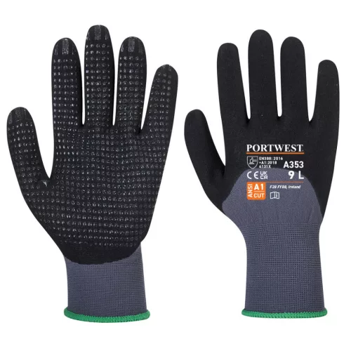 Portwest A353 DermiFlex Ultra Plus kesztyű Szürke/Fekete - XL