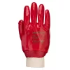 Portwest A400 PVC csuklóig mártott kesztyű Piros - XL