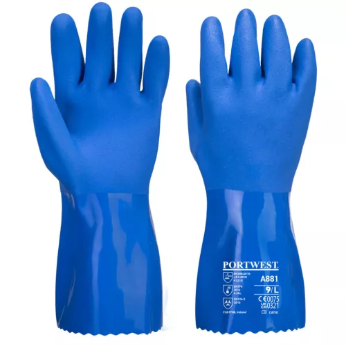 Portwest A881 Marine Ultra PVC kesztyű Kék - XXL