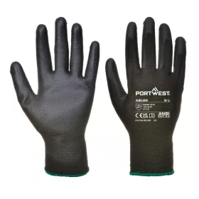   Portwest AB129 PU tenyérmártott kesztyű (288 pár) Fekete - XXL