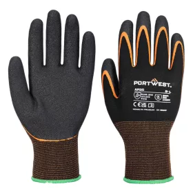   Portwest AP35 Grip 15 dupla nitril mártással ellátott kesztyű Fekete/Narancs - XL