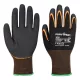 Portwest AP35 Grip 15 dupla nitril mártással ellátott kesztyű Fekete/Narancs - L