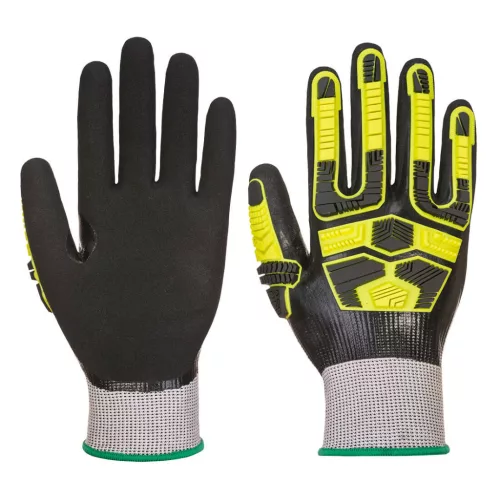 Portwest AP55 Waterproof Cut Impact vágásbiztos kesztyű Sárga/Fekete - L