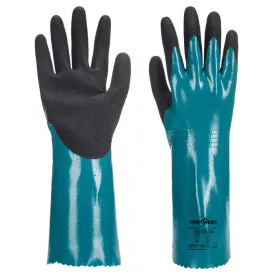   Portwest AP60 Sandy Grip Lite hosszúszárú kesztyű Kék/Fekete - XXL