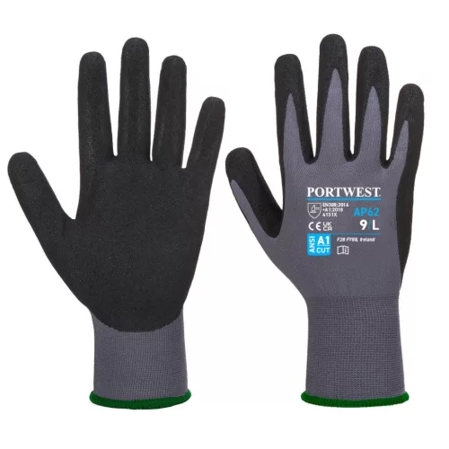 Portwest AP62 Dermiflex Aqua kesztyű Szürke/Fekete - XXL