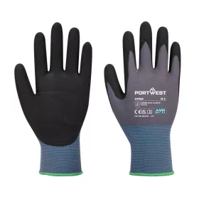   Portwest AP65 NPR Pro nitril hab mártott kesztyű Szürke/Fekete - L