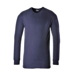 Portwest B123 Thermal hosszú ujjú póló Navy - M
