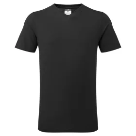Portwest B197 V-nyakú pamut póló Fekete - 3XL