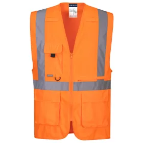   Portwest C357 Hi-Vis Executive mellény tablet zsebbel Narancs - M