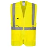 Portwest C357 Hi-Vis Executive mellény tablet zsebbel Sárga - M