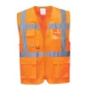 Portwest C376 Athen MeshAir vezetői mellény Narancs - L