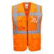 Portwest C496 Madrid hálós vezetői mellény Narancs - XXL
