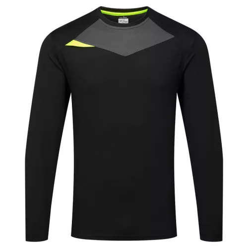 Portwest DX415 DX4 hosszú ujjú póló L/S Fekete - L