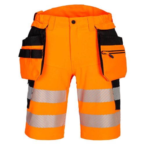 Portwest DX446 DX4 Hi-Vis Holster rövidnadrág Narancs/Fekete - 34