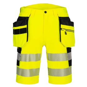   Portwest DX446 DX4 Hi-Vis Holster rövidnadrág Sárga/Fekete - 30