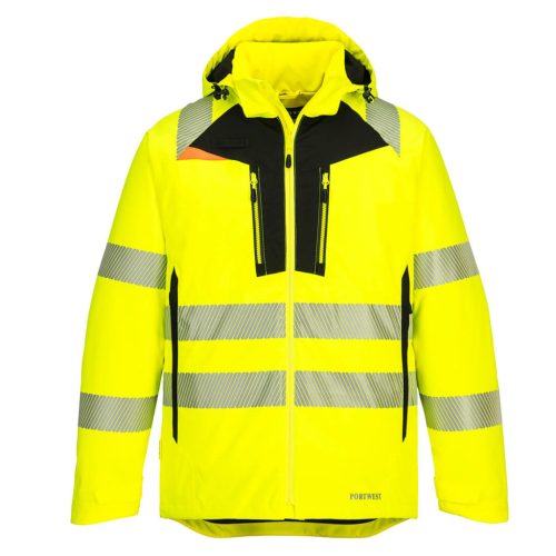 Portwest DX461 DX4 Hi-Vis Téli kabát Sárga/Fekete - S