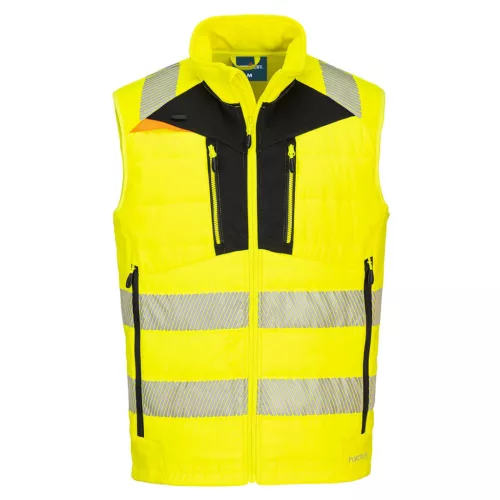 Portwest DX479 DX4 Hi-Vis Softshell Mellény Sárga/Fekete - 3XL