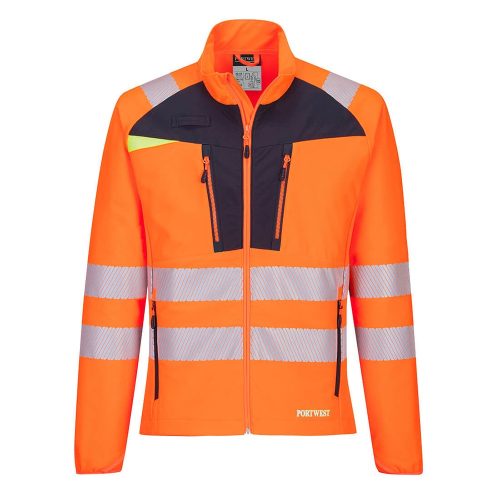 Portwest dx4 hi-vis láthatósági zip felső dx481 narancs/fekete m