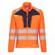 Portwest dx4 hi-vis láthatósági zip felső dx481 narancs/fekete m