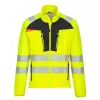 Portwest DX481 DX4 Hi-Vis Zip Base felső Sárga/Fekete - L