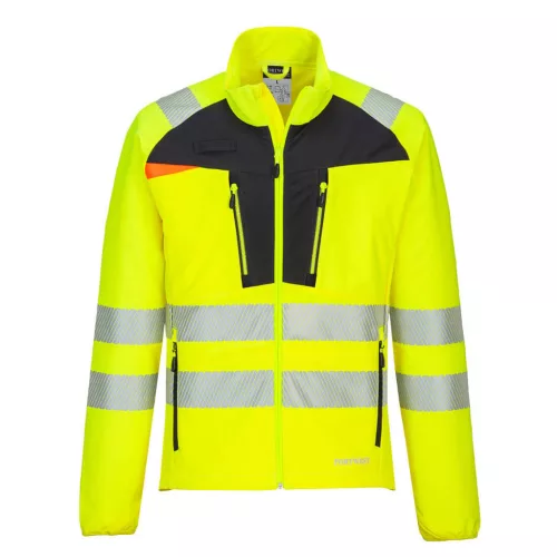Portwest DX481 DX4 Hi-Vis Zip Base felső Sárga/Fekete - L