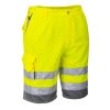 Portwest E043 Hi-Vis rövidnadrág Sárga/Szürke - L