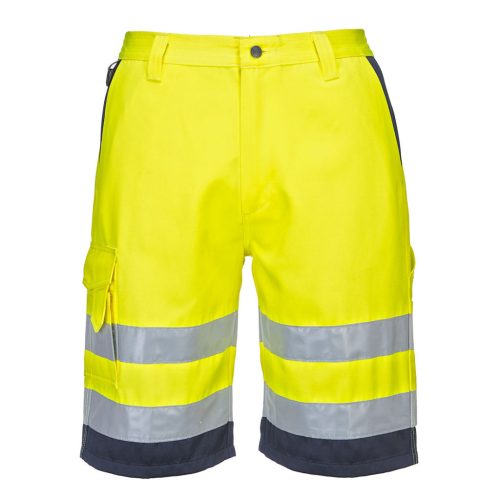 Portwest E043 Hi-Vis rövidnadrág Sárga/Navy - M