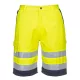 Portwest E043 Hi-Vis rövidnadrág Sárga/Navy - M