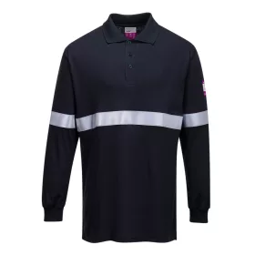   Portwest FR03 Lángálló, antisztatikus hosszú ujjú pólóing, fényvisszaverő csíkkal Navy - 4XL