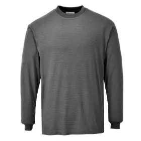   Portwest FR11 Lángálló, antisztatikus hosszú ujjú póló Szürke - 3XL