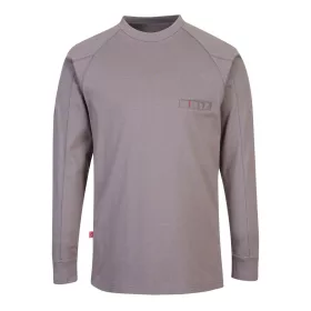   Portwest FR33 FR Antisztatikus környakas felső Szürke - 3XL