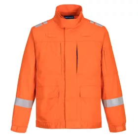  Portwest FR601 Bizflame Plus Lightweight Stretch lángálló kabát Narancs - M