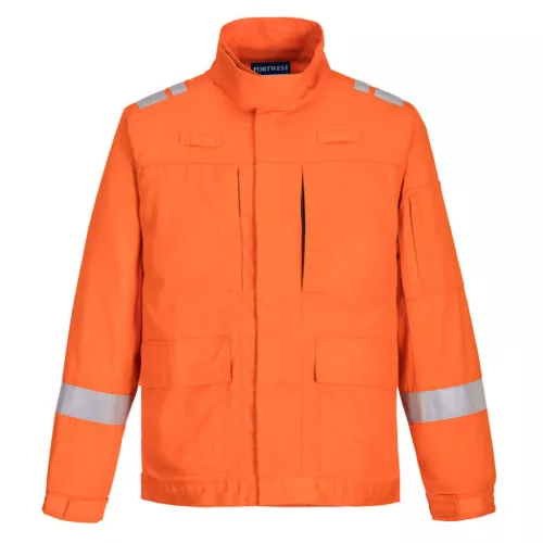 Portwest FR601 Bizflame Plus Lightweight Stretch lángálló kabát Narancs - S
