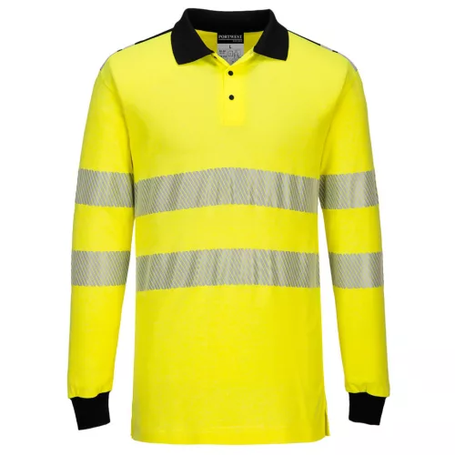 Portwest FR702 WX3 Lángálló Hi-Vis pólóing Sárga/Fekete - XXL