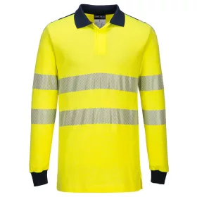   Portwest FR702 WX3 Lángálló Hi-Vis pólóing Sárga/Navy - L