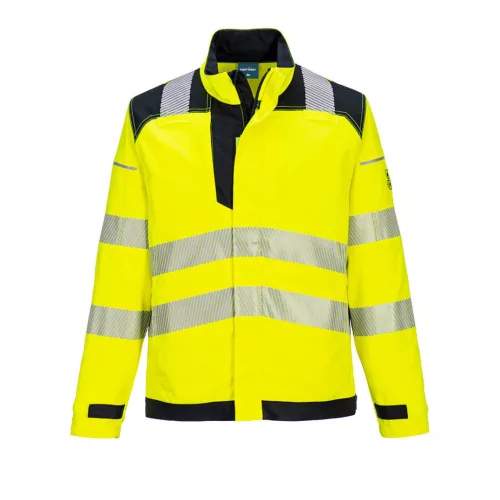 Portwest FR714 PW3 FR Hi-Vis Work lángálló kabát Sárga/Fekete - S