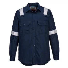   Portwest FR720 FR Lightweight könnyű lángálló antisztatikus ing Navy - XL